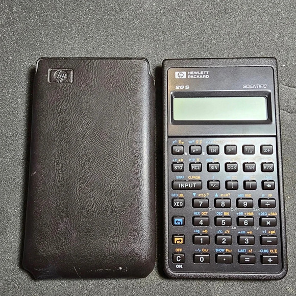 Hewlett Packard HP 20 S Scientific Calculator w/ Slip Case Tested & Works - Picture 2 of 7